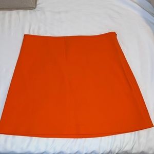 ZARA Neon Orange Mini Skirt